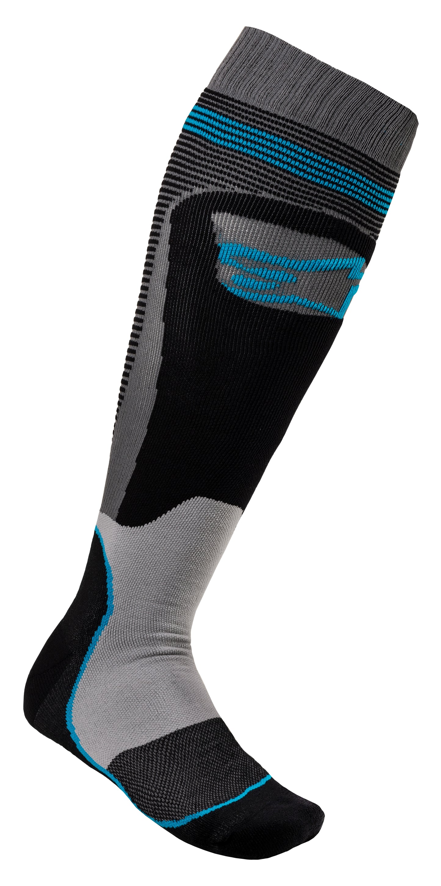 Mx Plus 1 Socks Black/Cyan Small