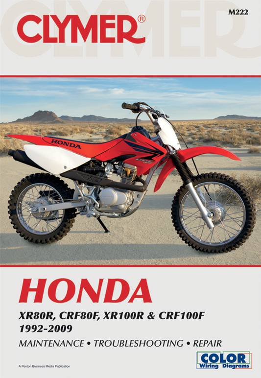CLYMER Manual - Honda XR80R '92-'09 CM222