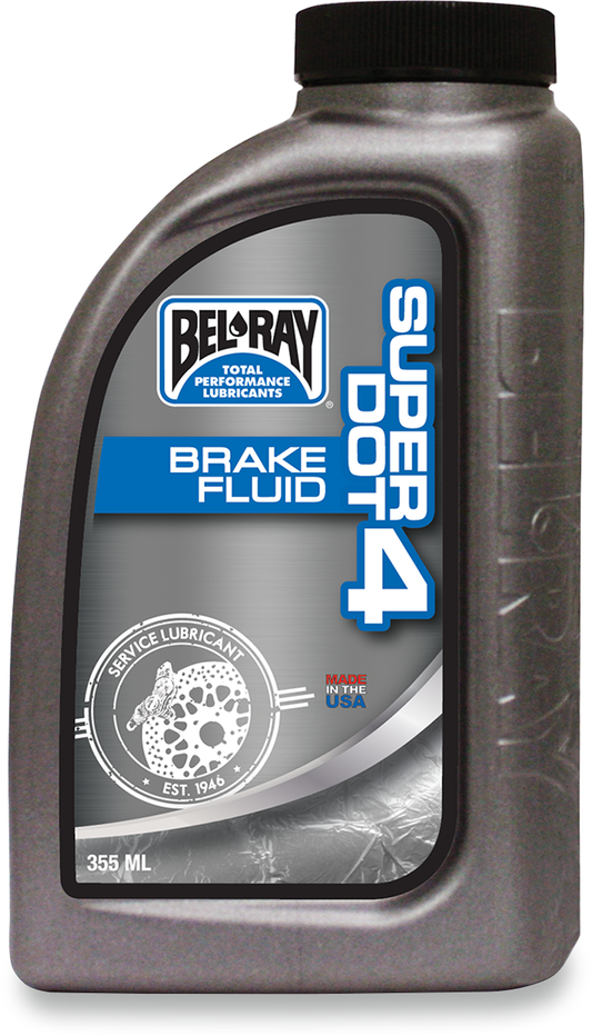 BEL-RAY Super DOT 4 Brake Fluid - 12 U.S. fl oz. 99480-B355W