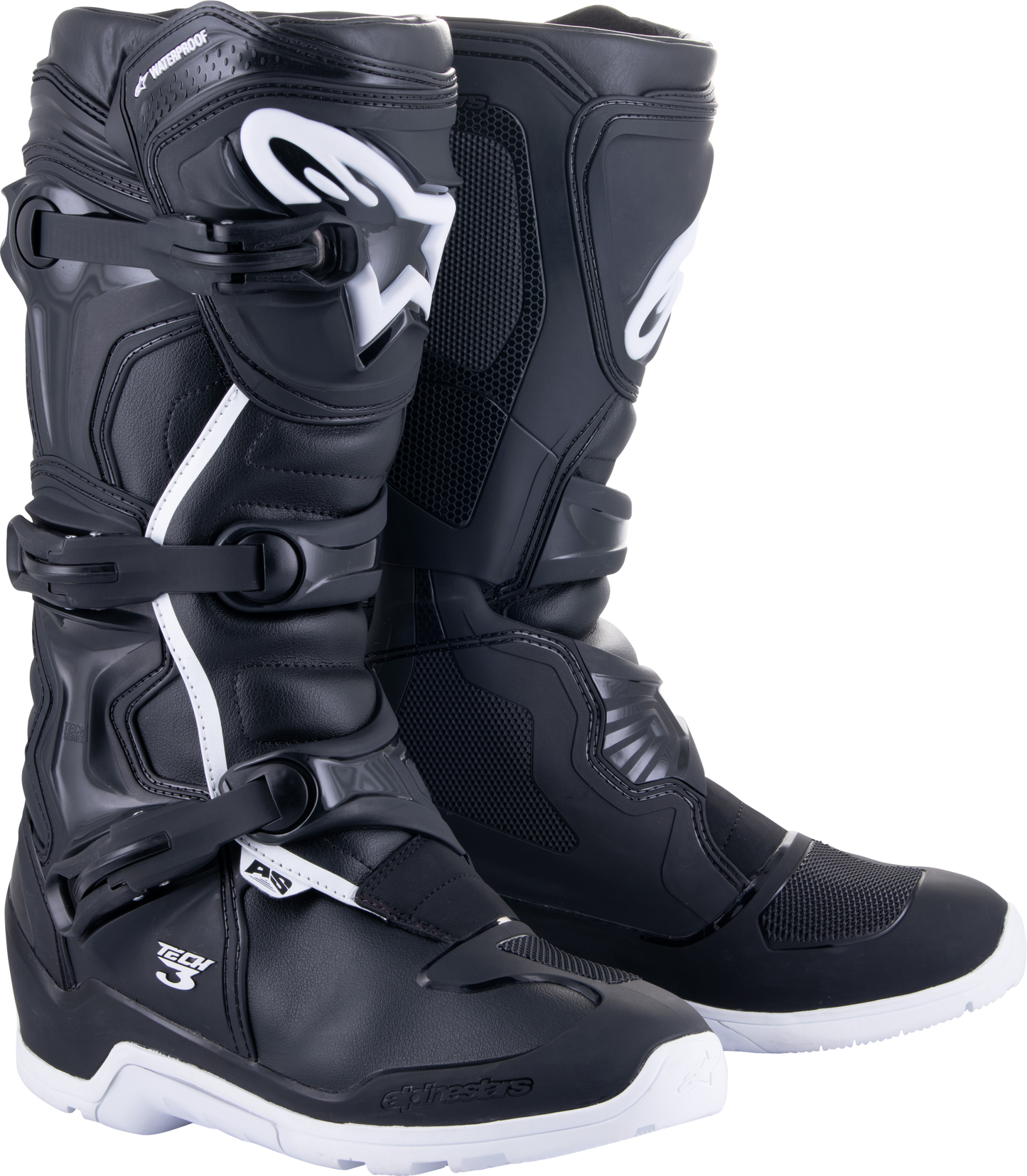 Tech 3 Enduro Wtrprf Boots Black/White Sz 6
