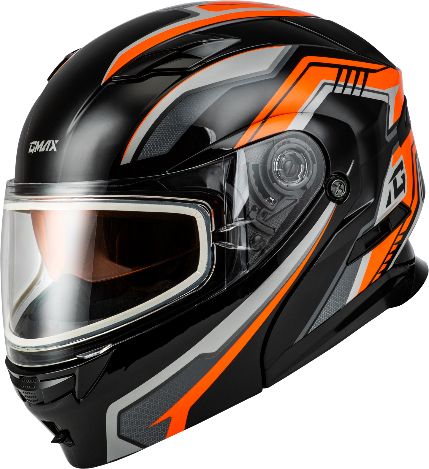 Md 01s Transistor Snow Helmet Orange/Black Md