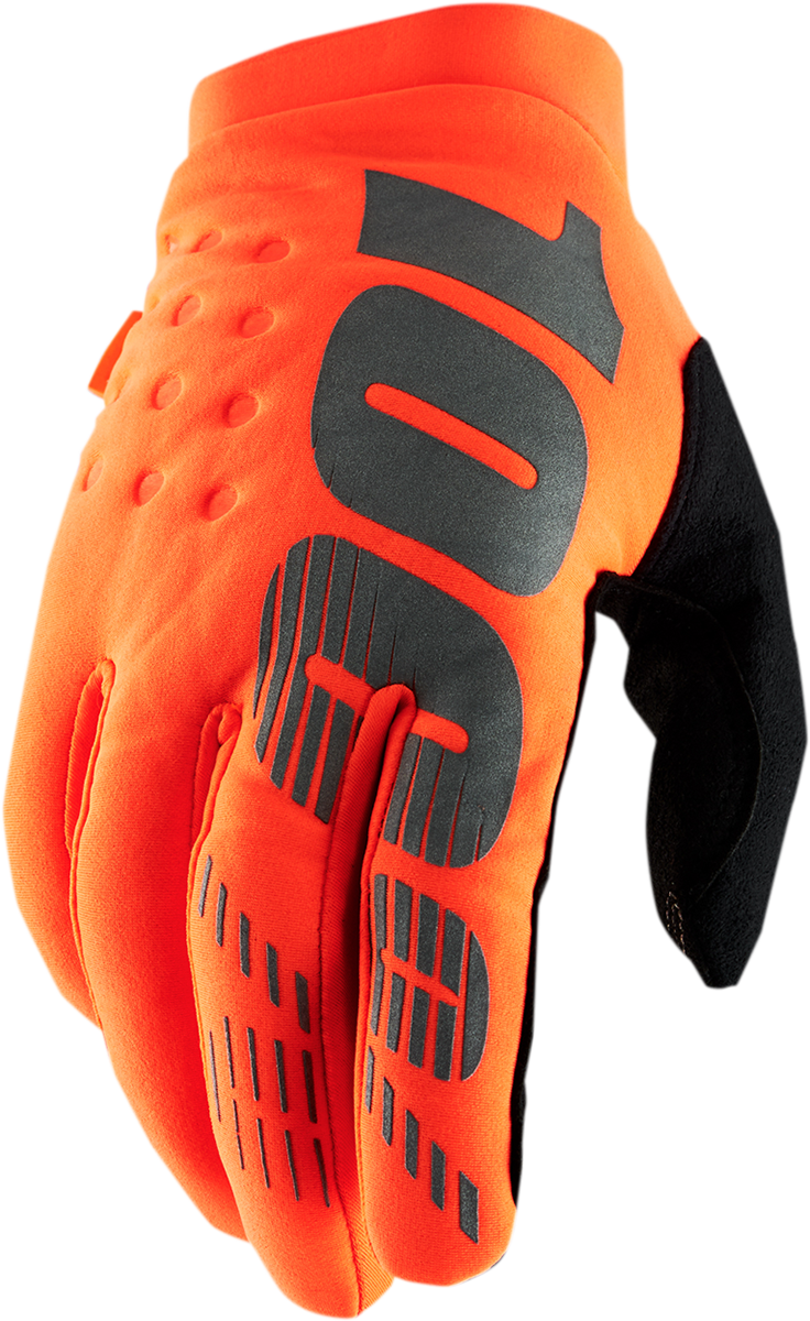 Brisker Gloves - Fluo Orange/Black - Small