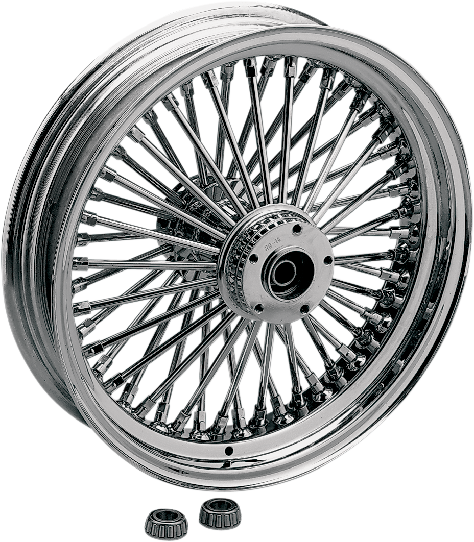 DRAG SPECIALTIES Front Wheel - Dual Disc/ABS - Chrome - 21"x3.50" - '08-'19 04235-2024-09AB