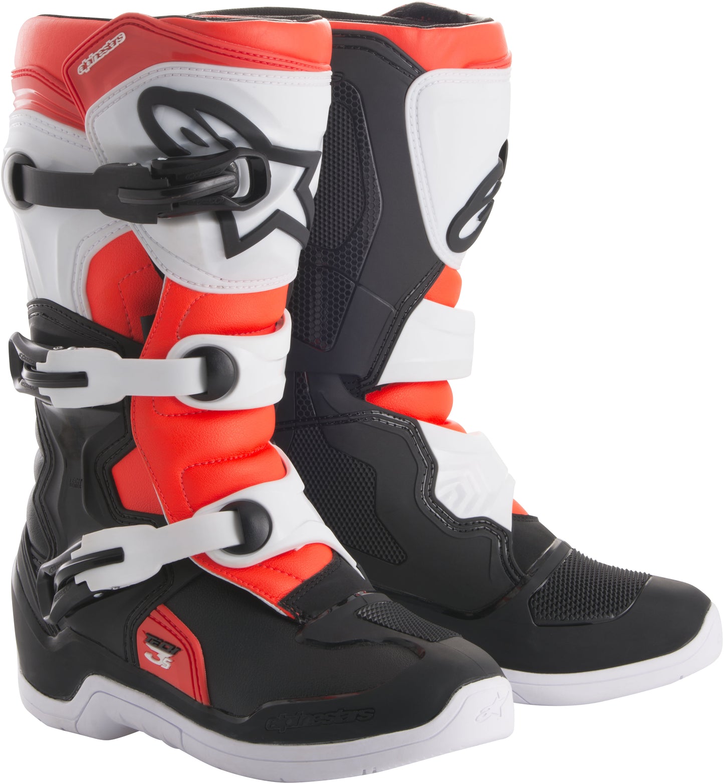 Tech 3s Boots Black/White/Red Sz 03