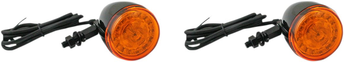 CUSTOM DYNAMICS ProBEAM? Universal Turn Signals - Gloss Black/Amber PB-UNV-TS-A-B