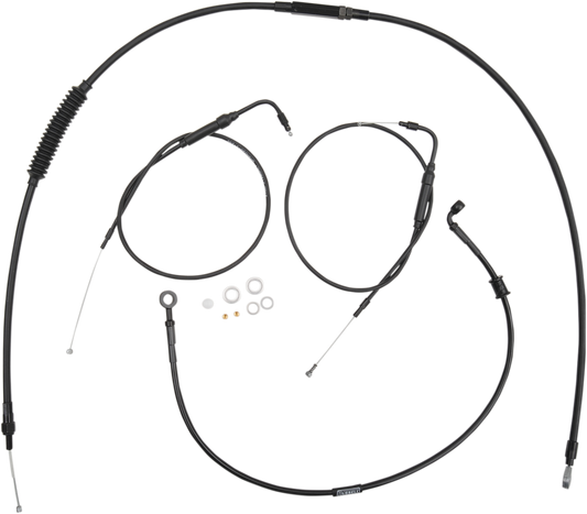 BURLY BRAND Handlebar Cable And Brake Line Kit - Clubman Handlebars B30-1097