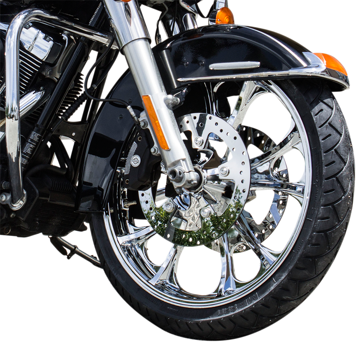 COASTAL MOTO Front Wheel - Largo - Dual Disc/No ABS - Chrome - 21"x3.50" - '00-'07 FL 3D-LGO213CH07