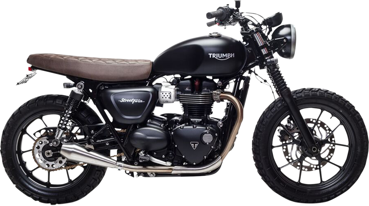 BRITISH CUSTOMS Shorty Predator Pro* Mufflers - Brushed BC902-112-BR