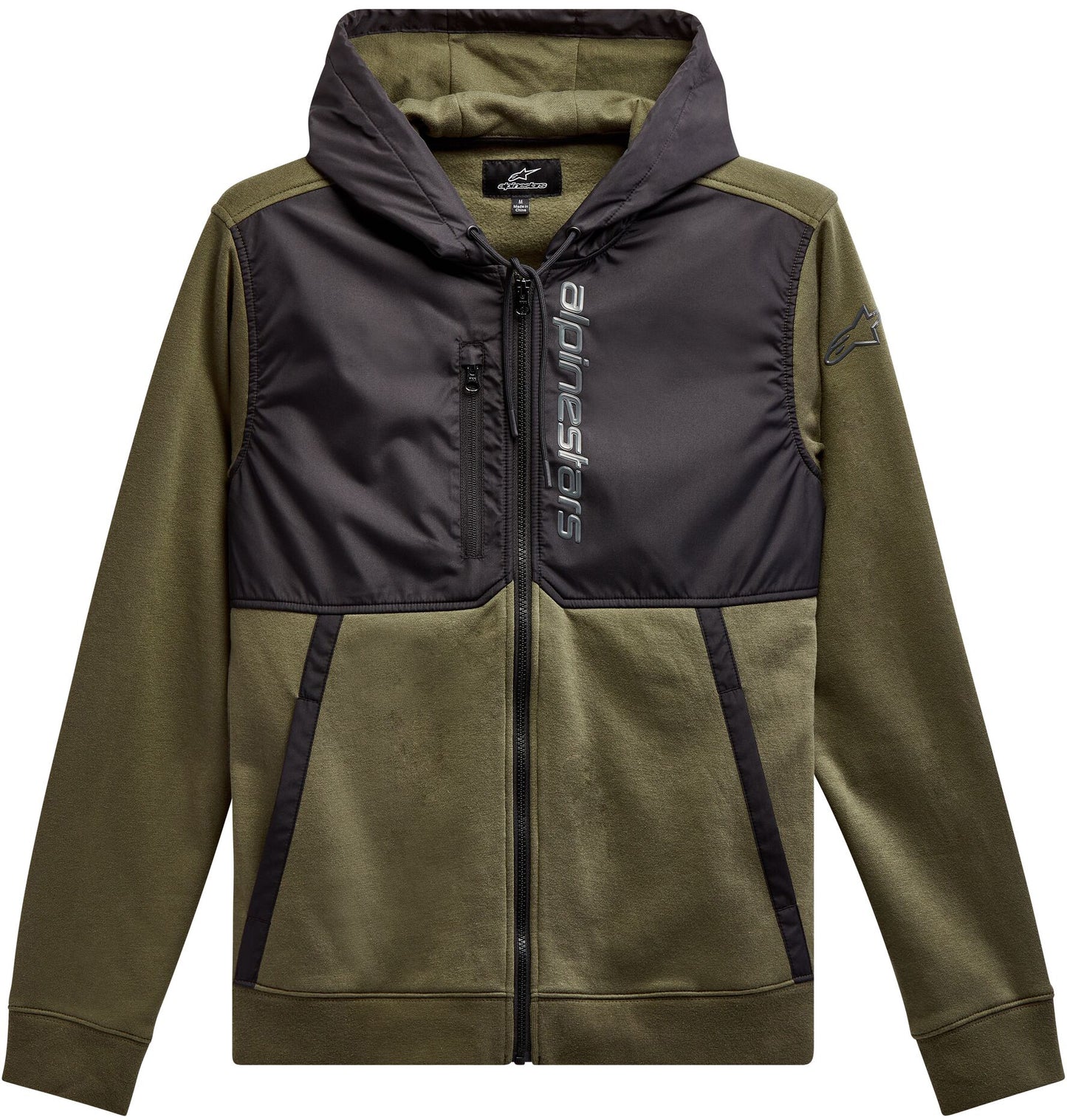 Aligned Hoodie Military/Black Md