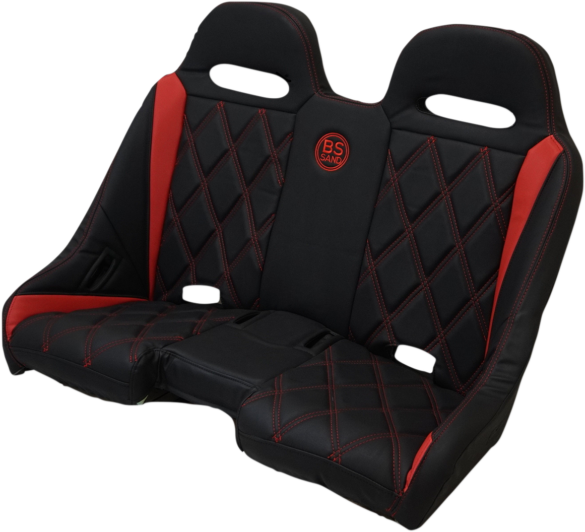 BS SAND Extreme Bench Seat - Black/Red EXBERDBDX