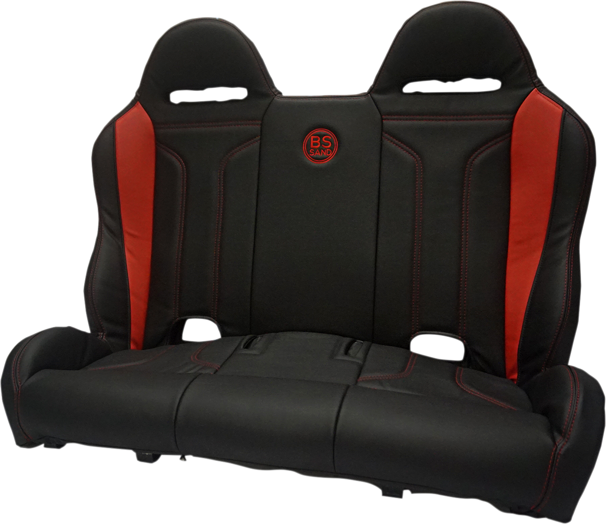 BS SAND Performance Bench Seat - Black/Red PEBERDDTX