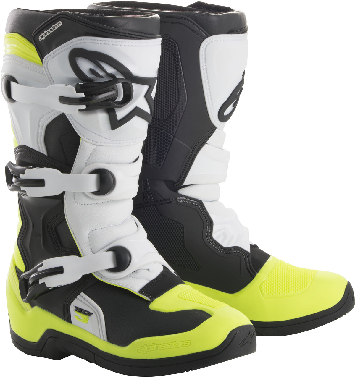 Tech 3s Boots Black/White/Yellow Sz 03