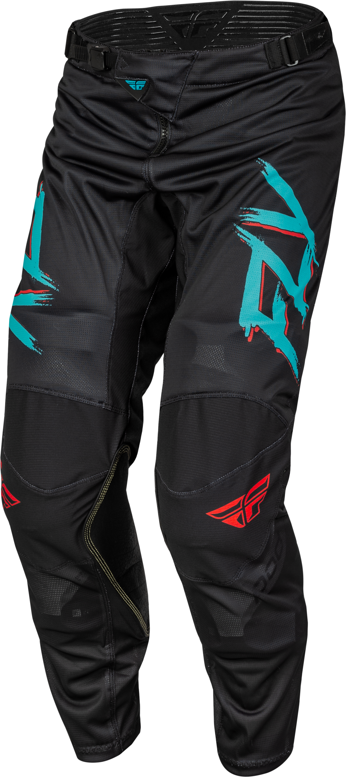 Kinetic Mesh Rave Pants Red/Black/Mint Sz 32