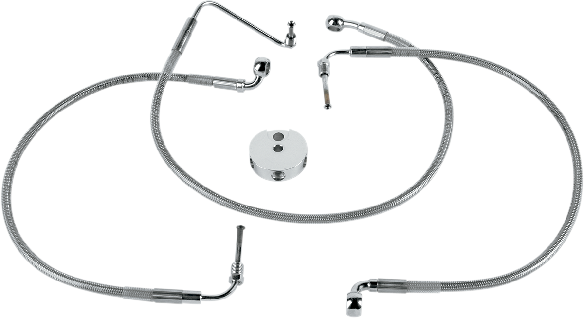 DRAG SPECIALTIES Brake Line - Front (Lower/Upper) - Stainless Steel 640117