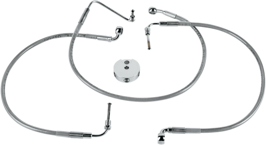 DRAG SPECIALTIES Brake Line - Front (Lower/Upper) - Stainless Steel 640117