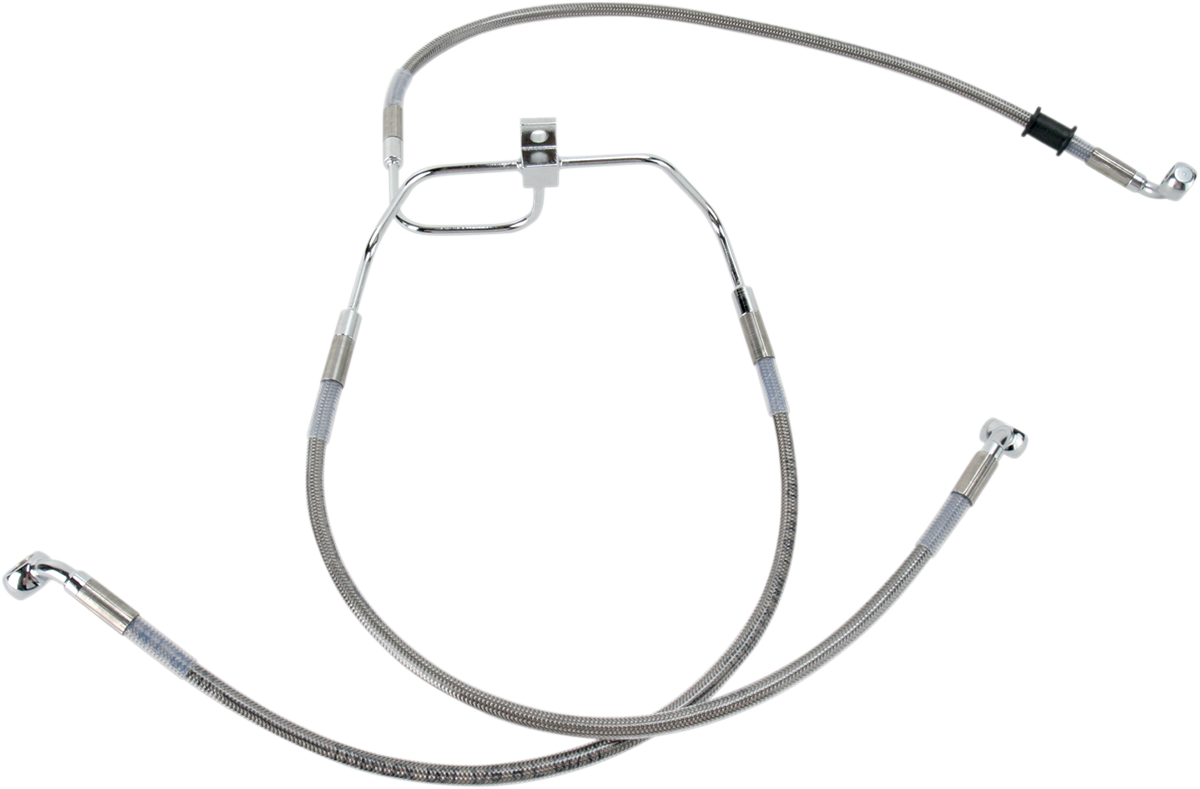 DRAG SPECIALTIES Brake Line - +10" - Stainless Steel - FXDF '08-'17 660325-10
