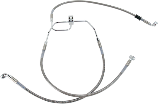 DRAG SPECIALTIES Brake Line - +10" - Stainless Steel - FXDF '08-'17 660325-10