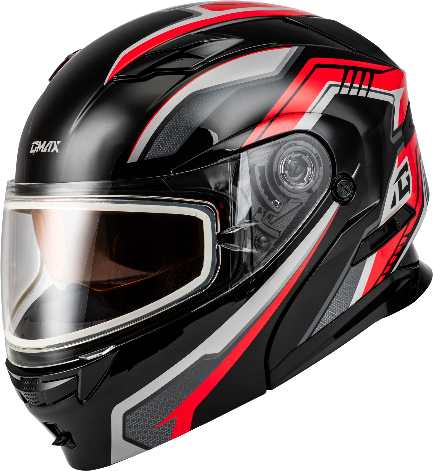 Md 01s Transistor Snow Helmet Black/Red Sm