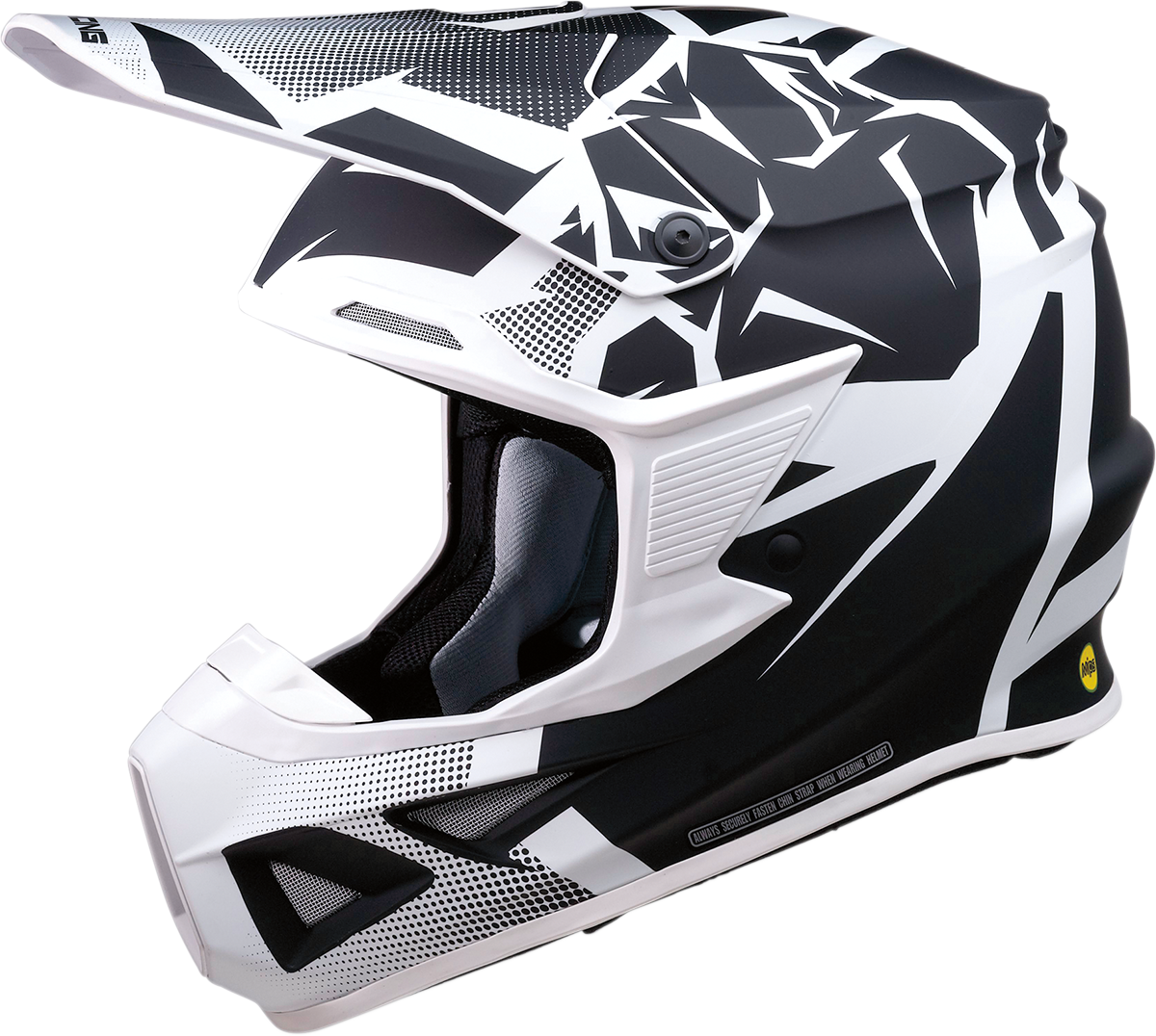 MOOSE RACING F.I. Helmet - Agroid* - MIPS? - White/Black - Medium 0110-6700