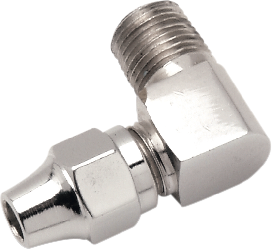 DRAG SPECIALTIES Brake Line Fitting - 1/8" NPT - 90? 341