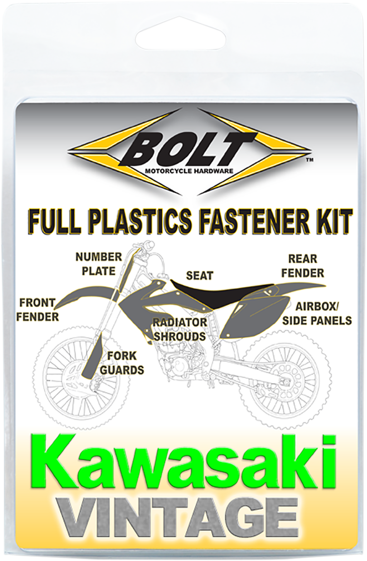 BOLT Body/Plastics Fastener Kit - Kawasaki - KX KAW-9293103