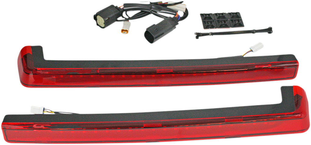 CUSTOM DYNAMICS LED Run/Brake/Turn Tour-Pak? Arms - Red Lens - 14+ PB-TP-ARM-14R