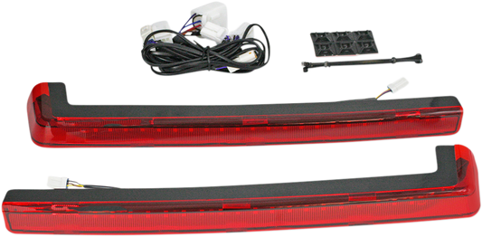 CUSTOM DYNAMICS LED Run/Brake/Turn Tour-Pak? Arms - Red Lens - '06-'13 PB-TP-ARM-TPCR