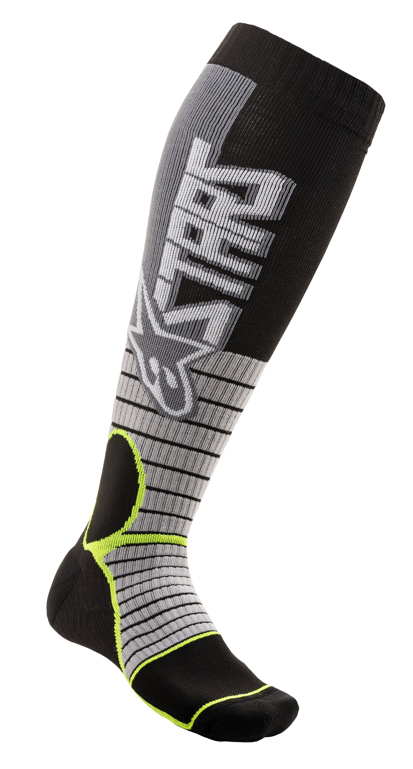 Mx Pro Socks Cool Grey/Yellow Small
