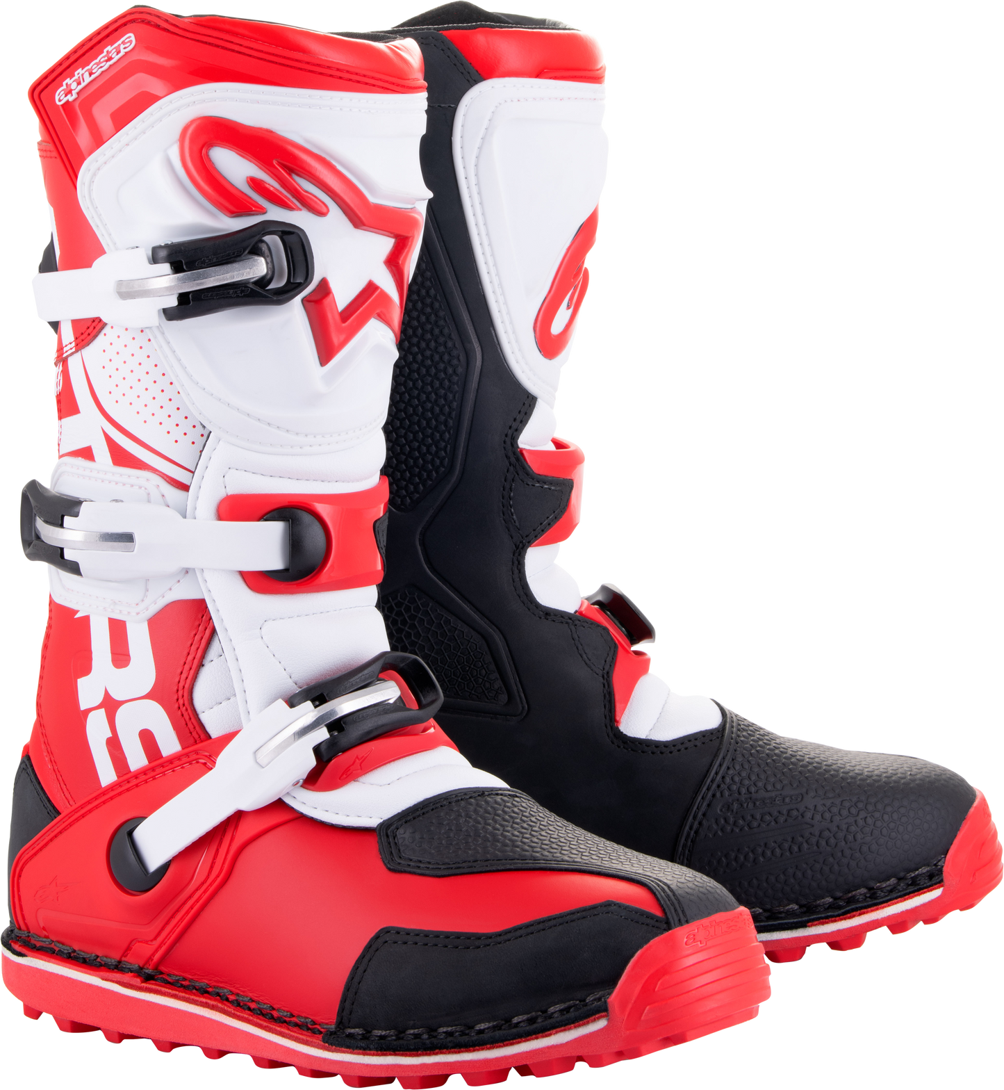 Tech T Boots Bright Red/Black/White Sz 13