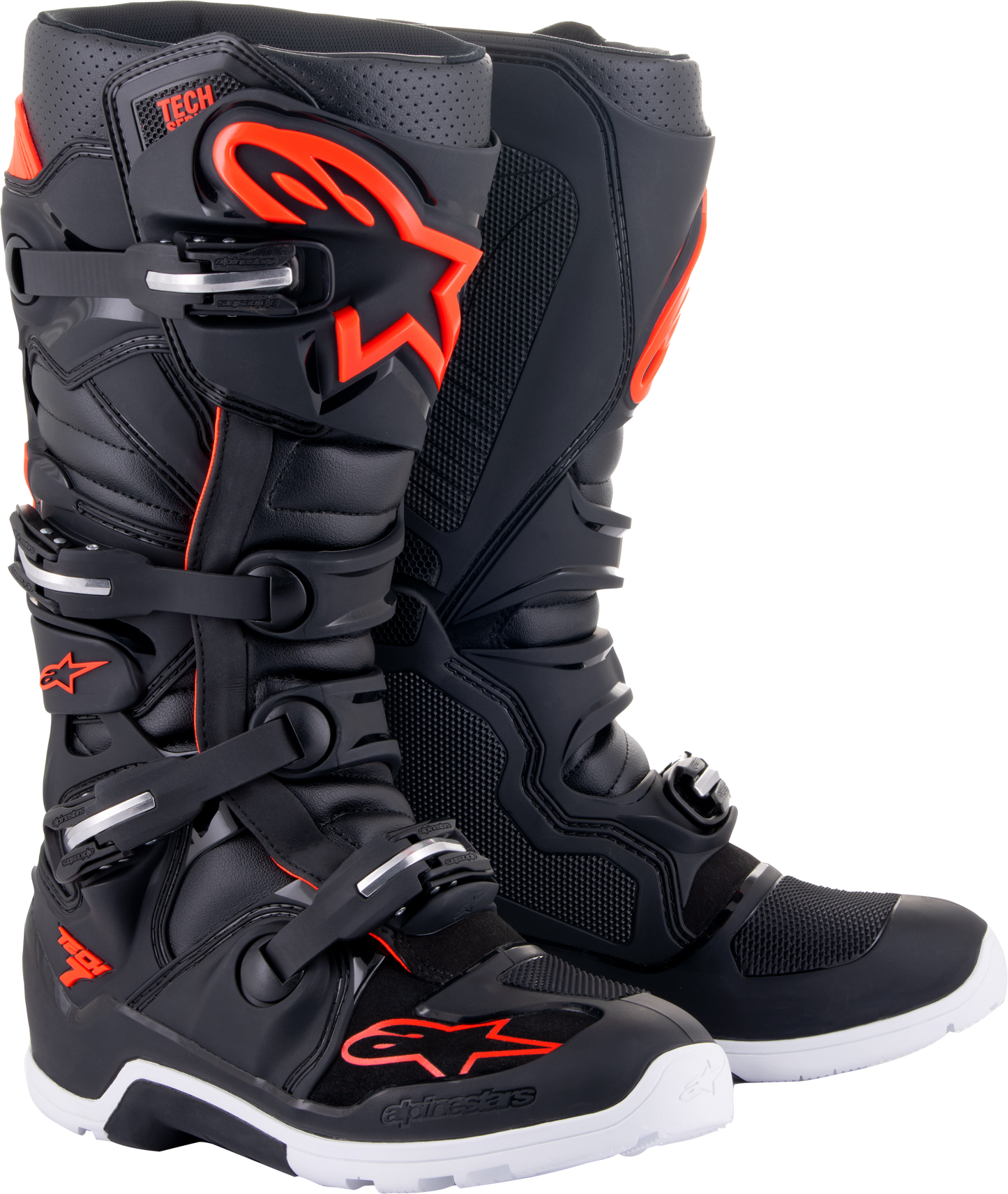 Tech 7 Enduro Boots Black/Red Fluo Sz 16