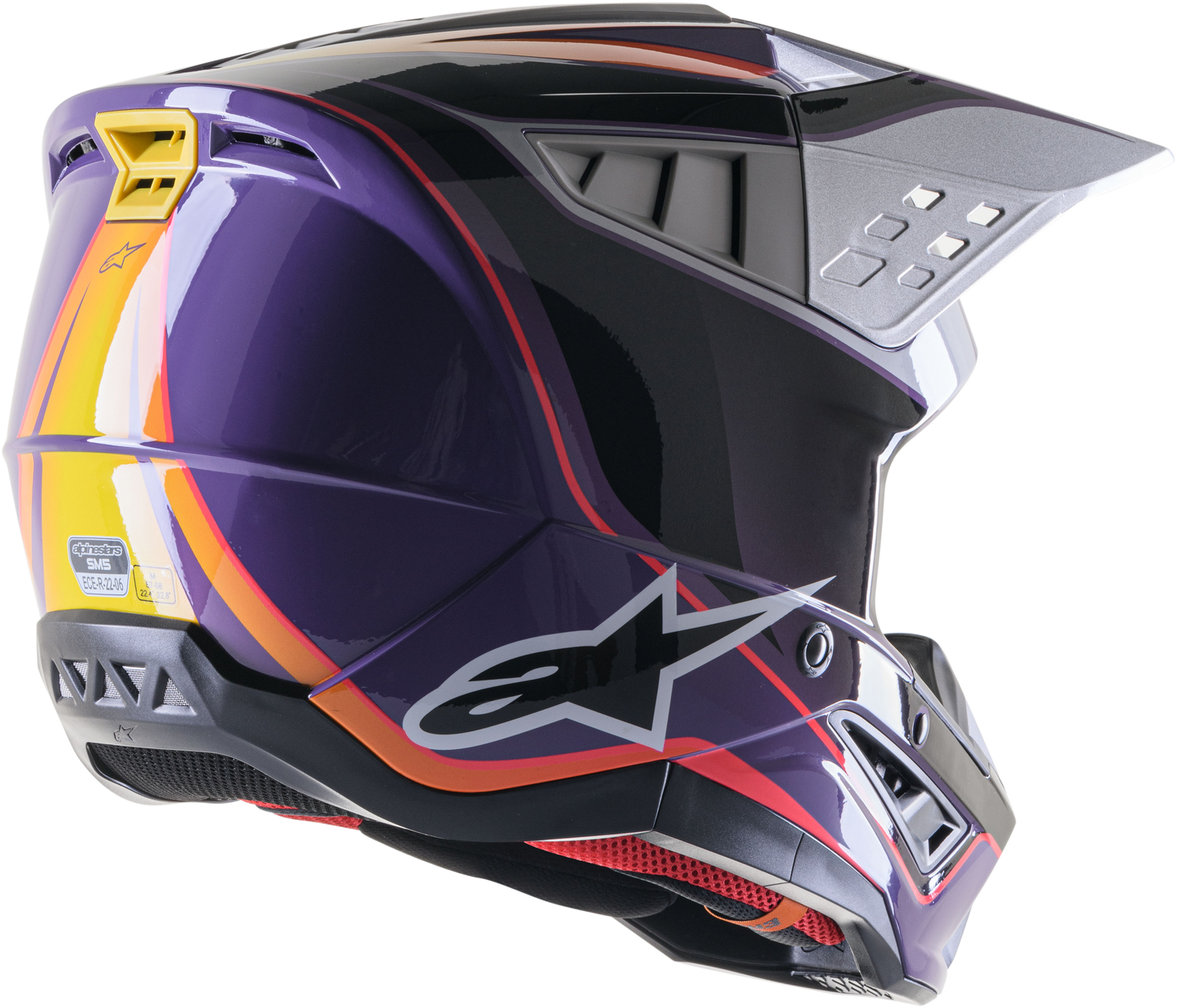 S M5 Sail Helmet Violet/Blk/Slvr Glossy 2x