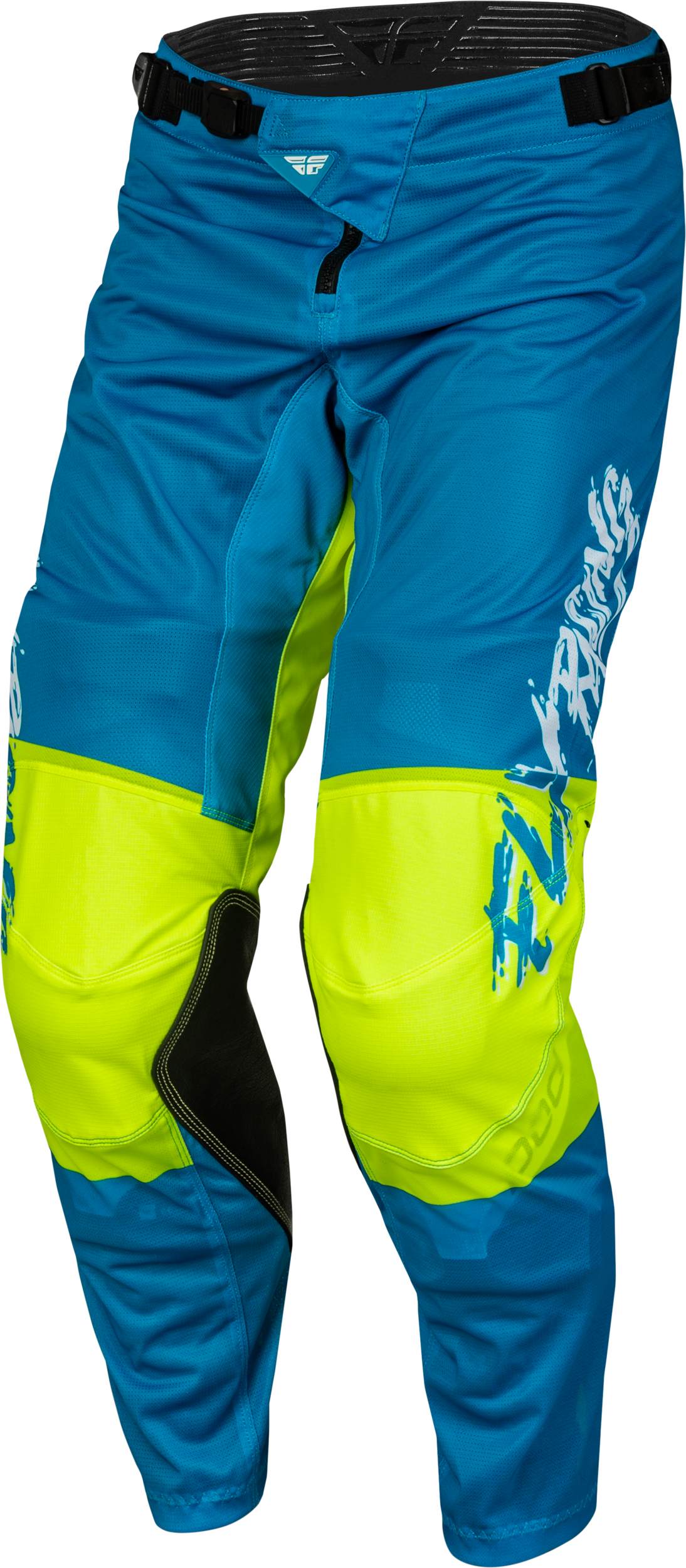 Youth Kinetic Mesh Khaos Pants Blue/White/Hi Vis Sz 26