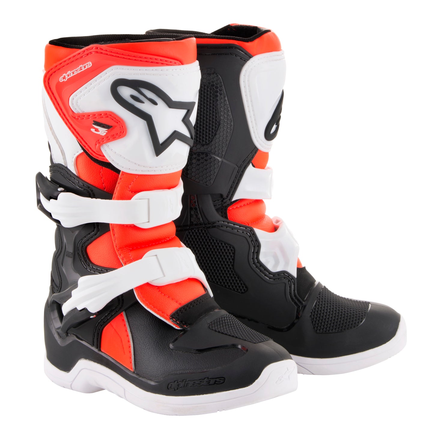 Tech 3s Boots Black/White/Red Sz Y13