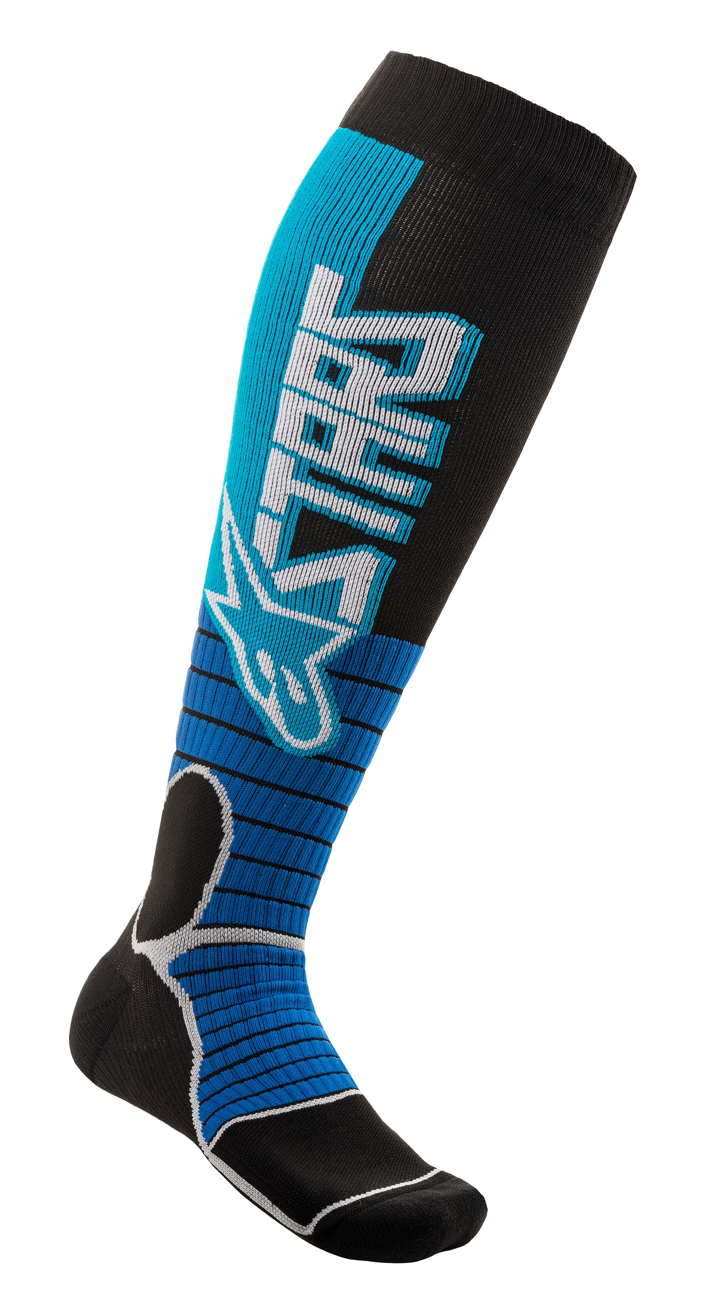 Mx Pro Socks Cyan/Black Lg