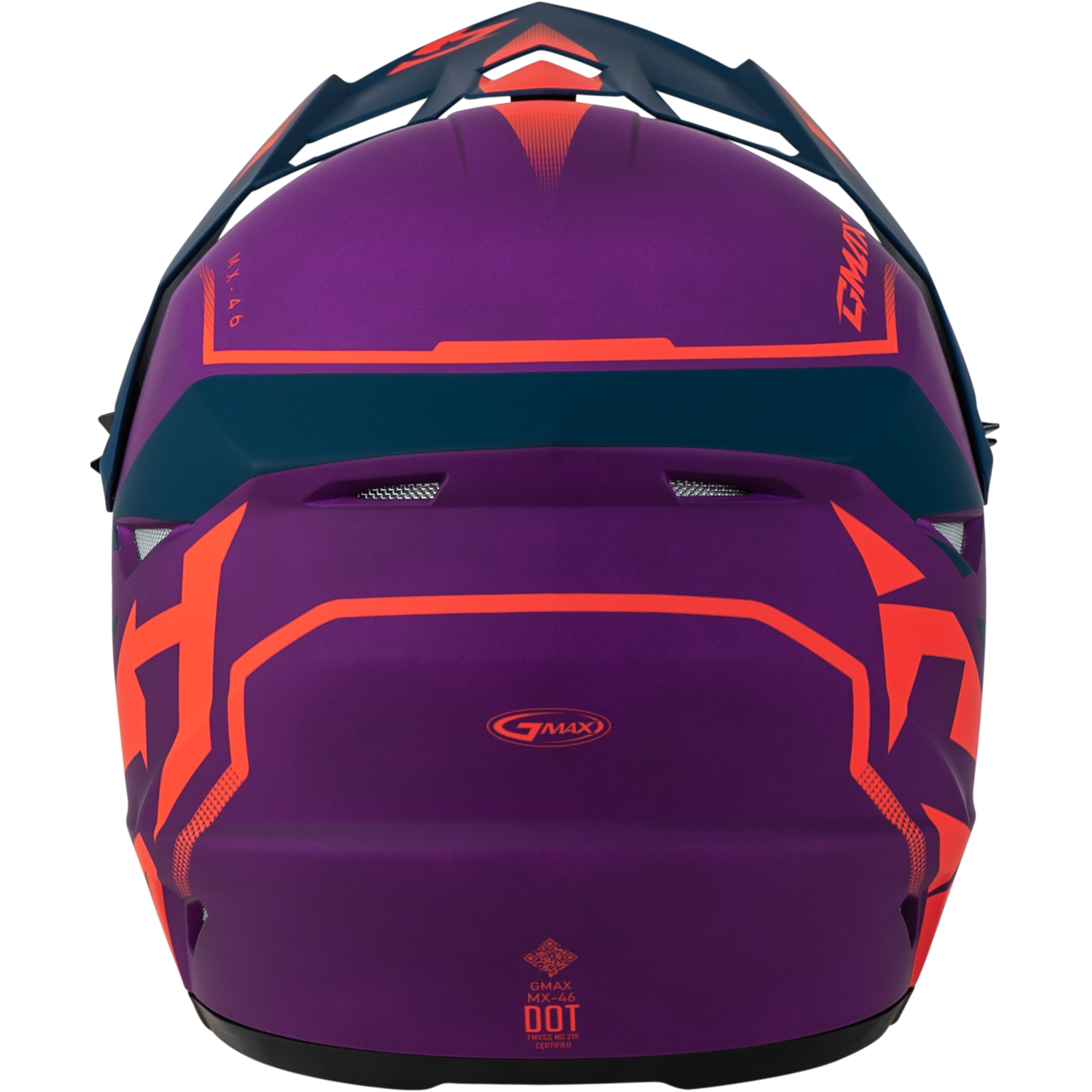 Mx 46 Compound Helmet Matte Purple/Coral/Blue Ys