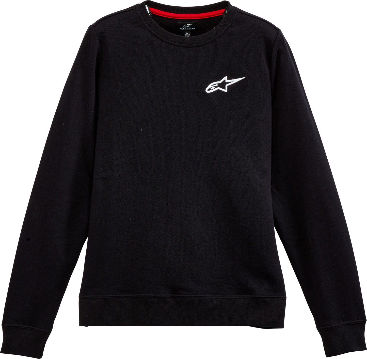 Womens Ageless Chest Crew Fleece Black 2x