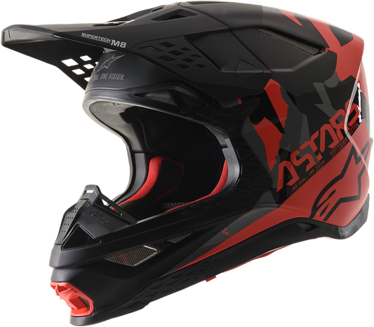 Supertech M8 Helmet - Echo - MIPS® - Black/Red/Gloss - Small