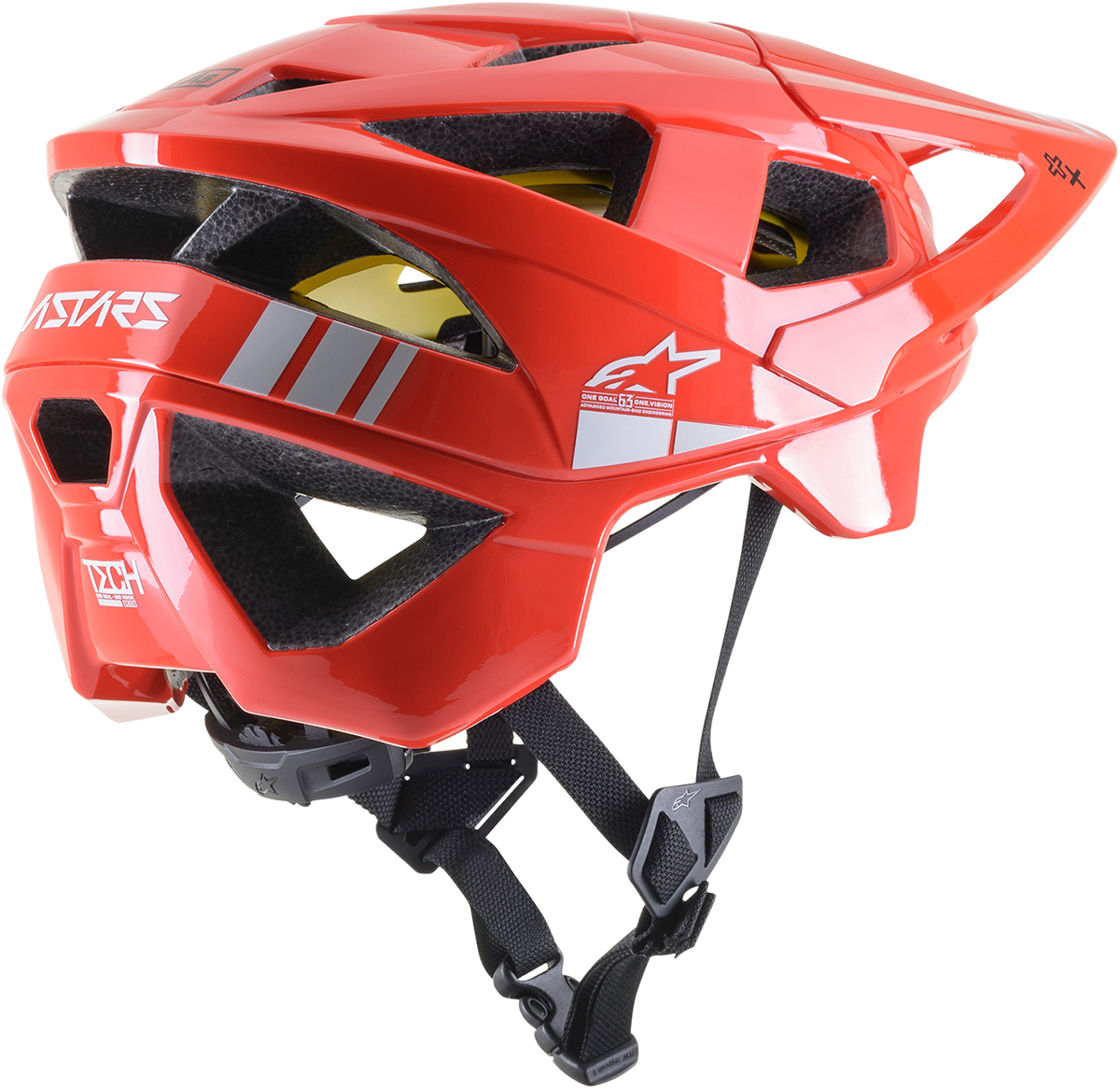 Vector Tech Helmet - Bright Red/Light Gray Glossy - MIPS® - Small