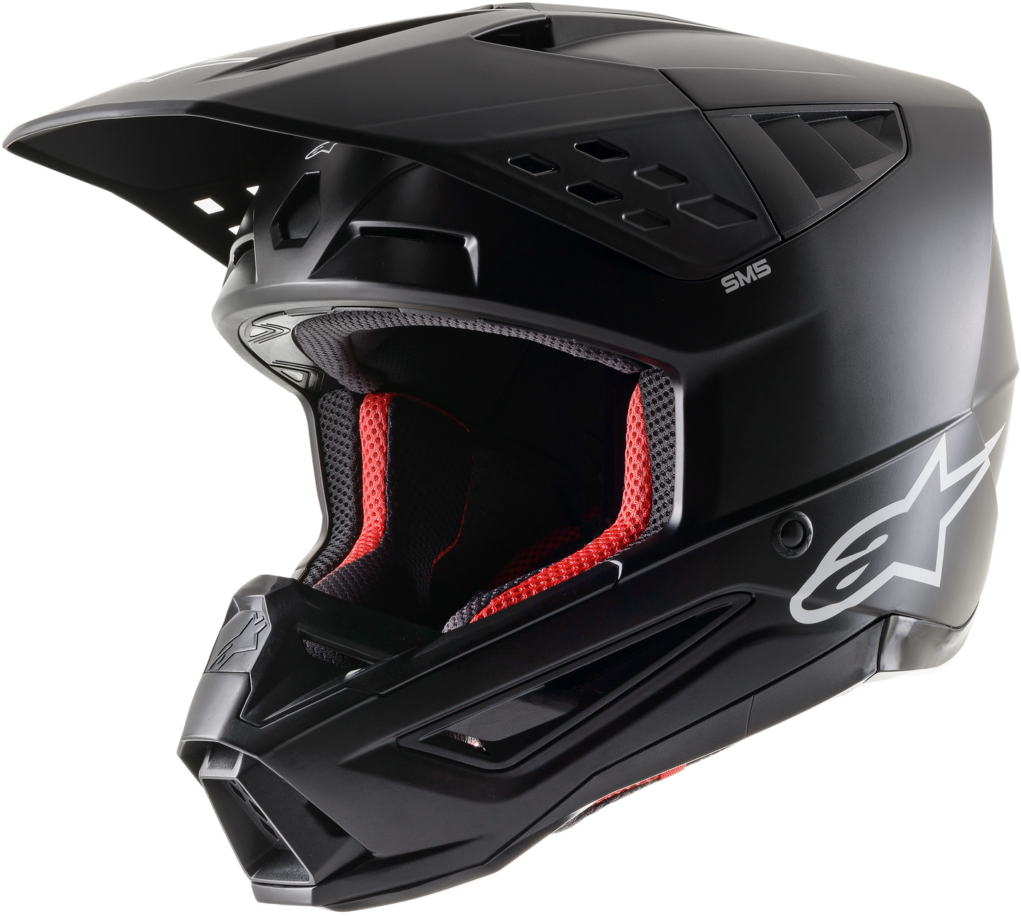 S M5 Solid Helmet Black Matt Lg