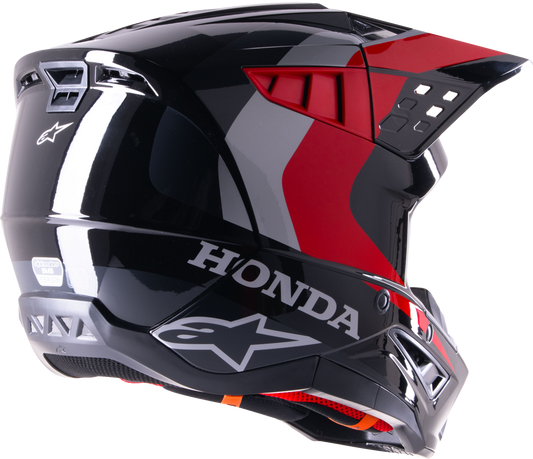 Honda S M5 Helmet Black/Red Glossy Sm