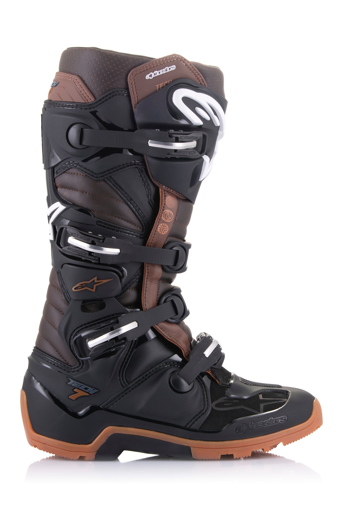 Tech 7 Enduro Boots Black/Dark Brown Sz 10