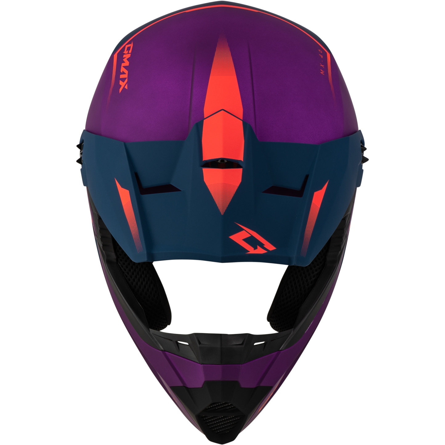 Mx 46 Compound Helmet Matte Purple/Coral/Blue Xs