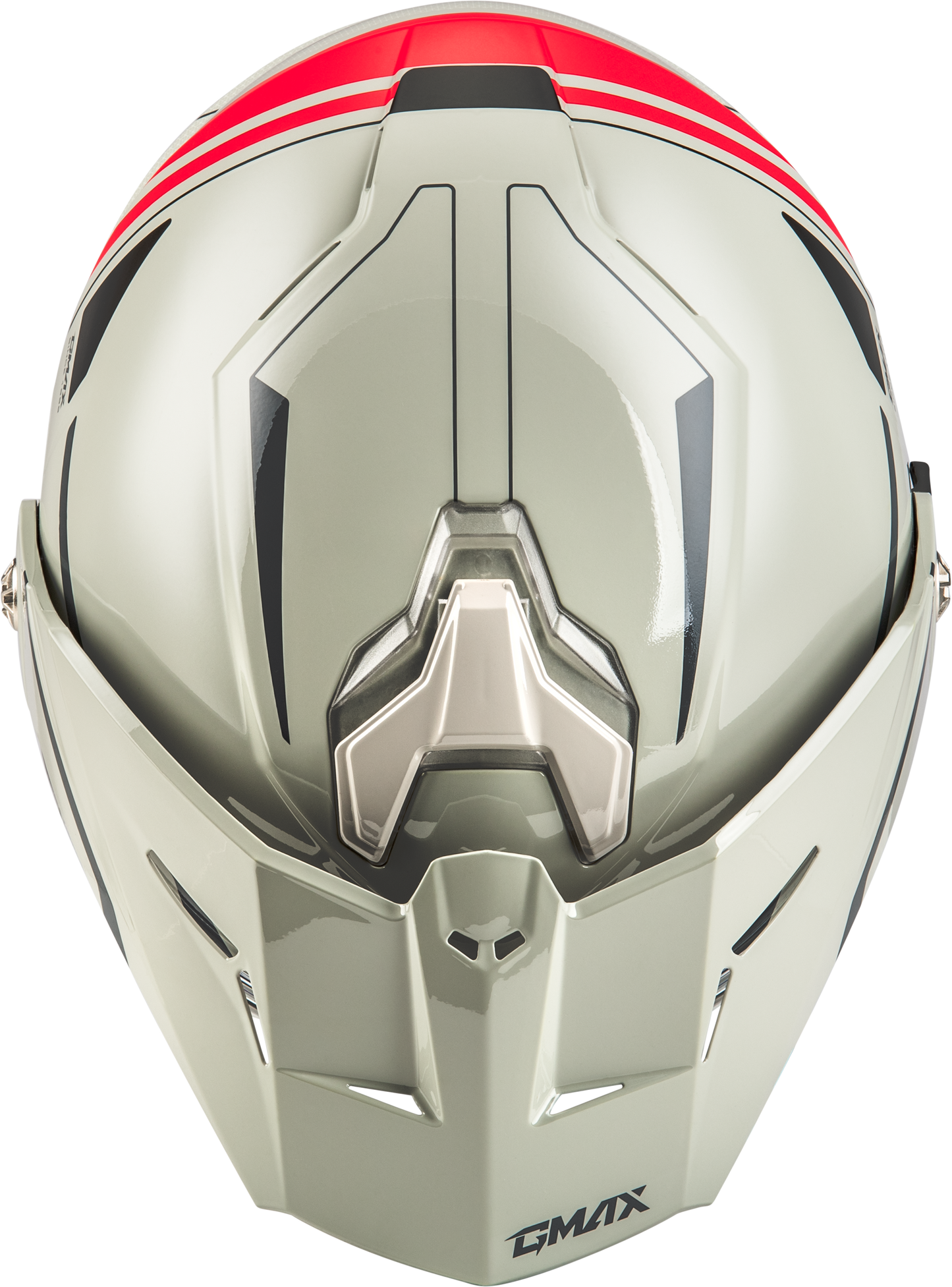 Md 74s Spectre Snow Helmet W/ Electric Shield White/Red 2x