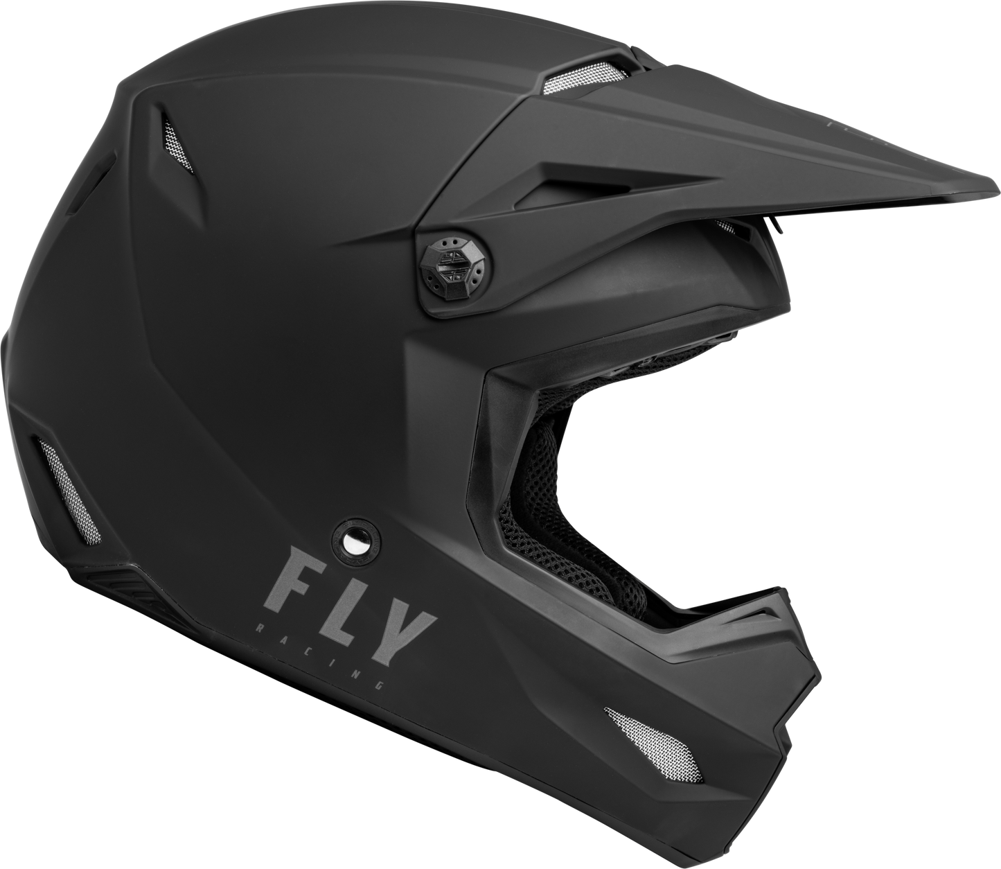 Youth Kinetic Solid Helmet Matte Black Ys