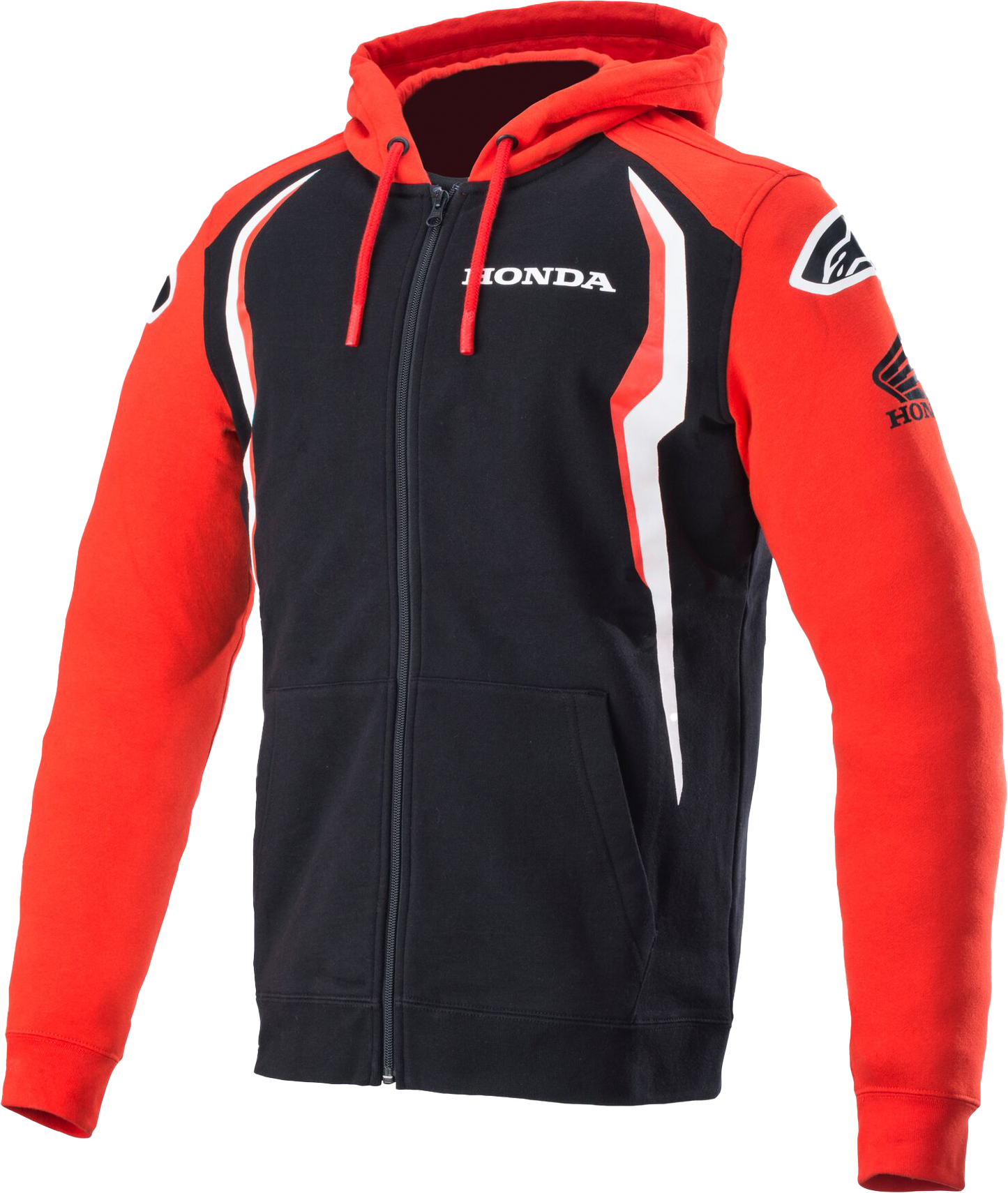 Honda Zip Hoodie Red/Black Lg
