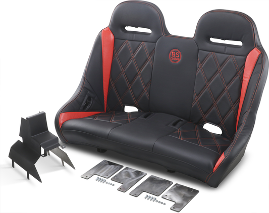BS SAND Extreme Bench Seat - Black/Deep Orange EXBEDOBDC