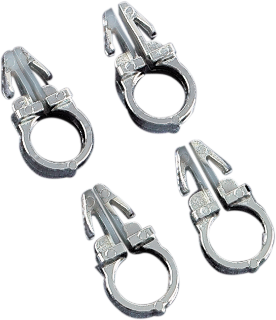 DRAG SPECIALTIES Handlebar Wiring Clips- 3/8" - 4PK 31-0001-4-HC3