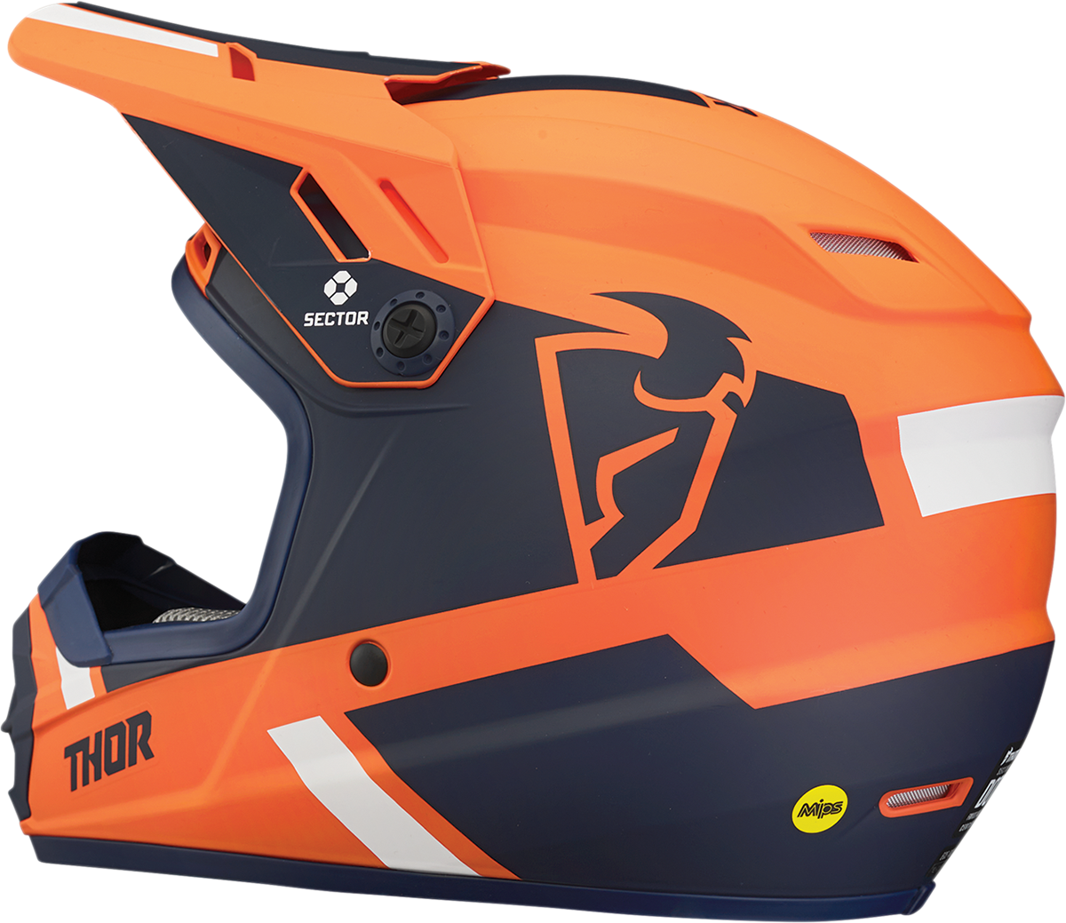 THOR Youth Sector Helmet - Split - MIPS - Orange/Navy - Medium 0111-1354