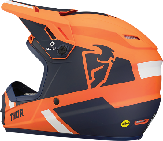 THOR Youth Sector Helmet - Split - MIPS - Orange/Navy - Medium 0111-1354