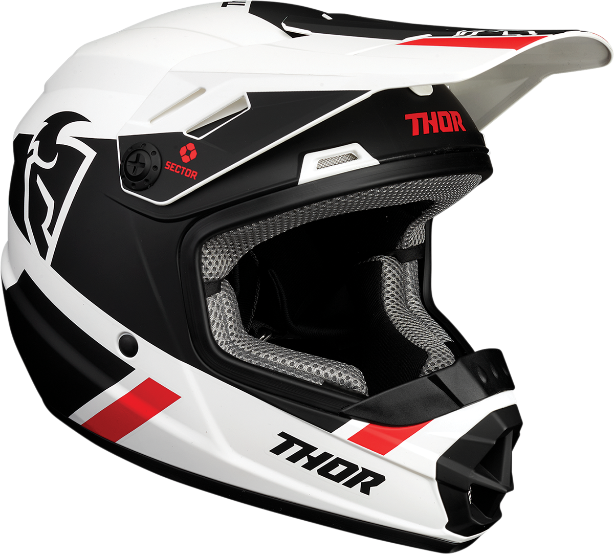 THOR Youth Sector Helmet - Split - MIPS - White/Black - Medium 0111-1360